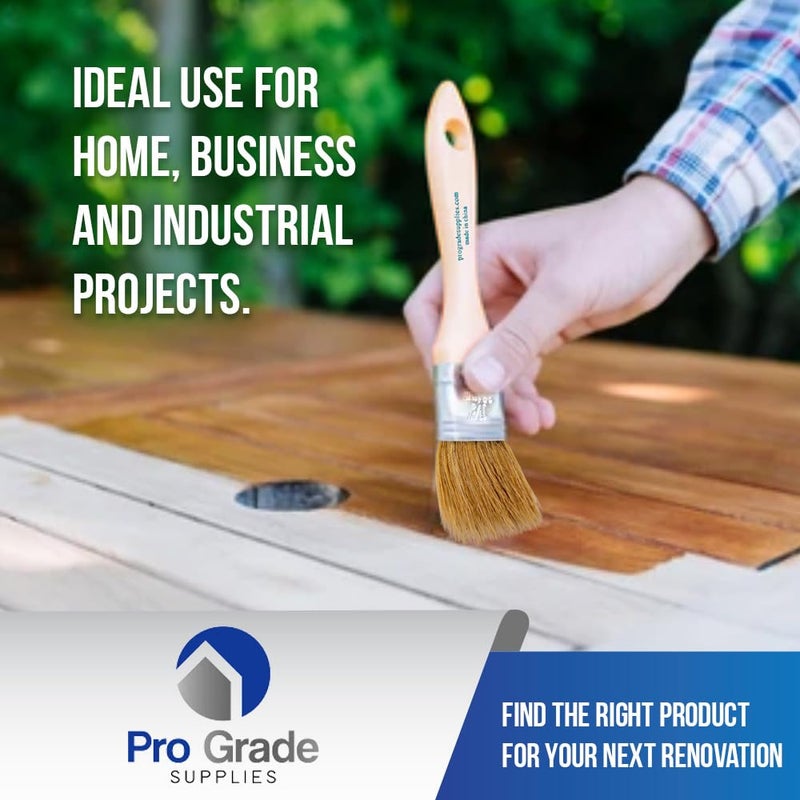 Pro-Grade Pro Grade - Chip Paint Brushes - 96 Ea 1.5 Inch Chip Paint Brush Light Brown - Image 5